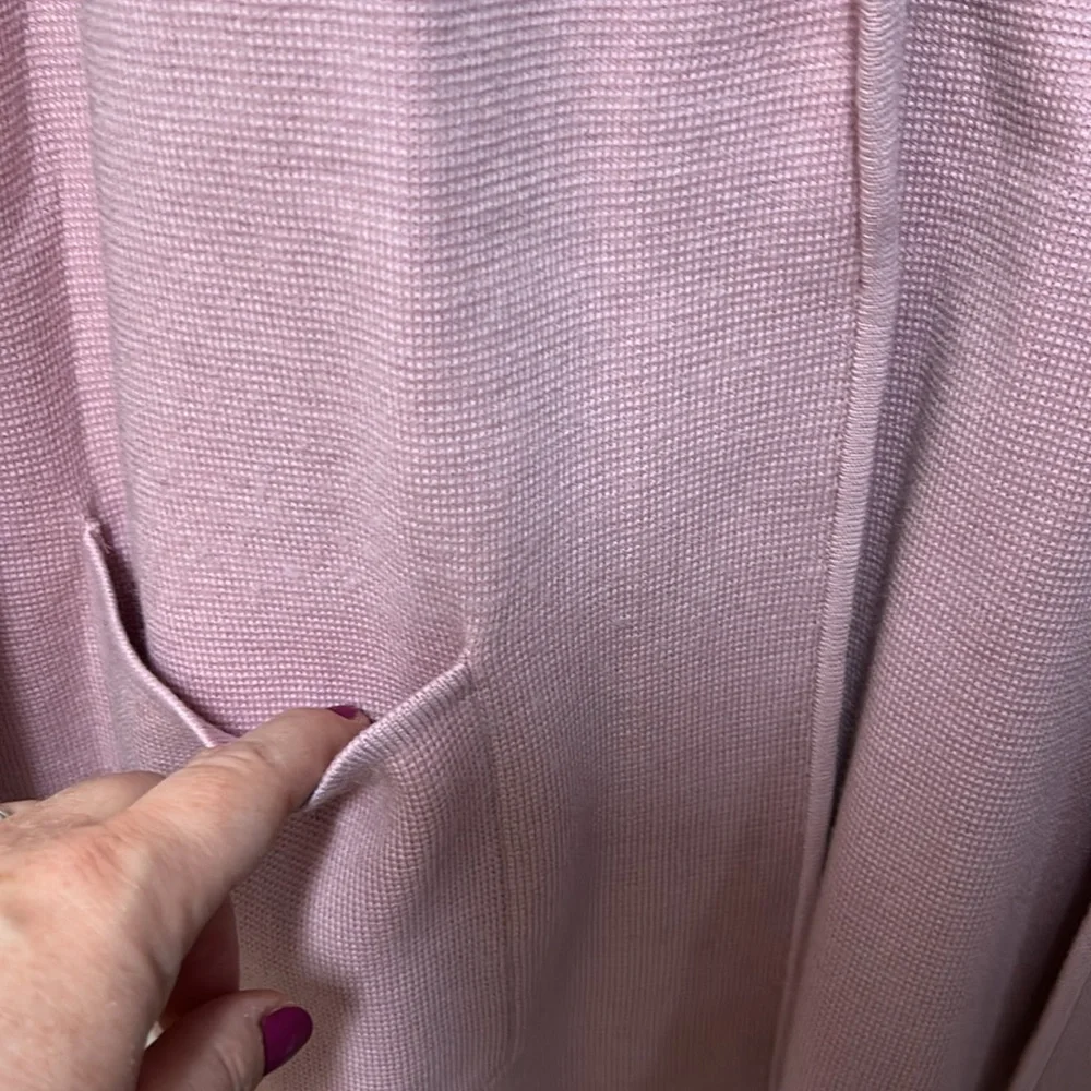 Talbots 🎊Host Pick🎉 Light Pink open cardigan blazer like new - Picture 7 of 16